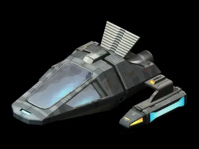 Small spaceship 01 3D model