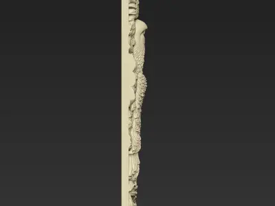 Pigeon and Sunflowers A58 3D print model