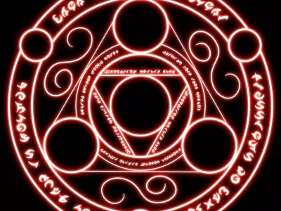 Unreal Engine 5 Magic Circle VFX animation 3D model