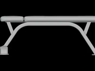 Gym System Bench 3D model
