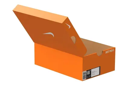 Nike Shoe Box PBR 04 Low-poly 3D model