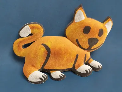 kids cat mouse Free 3D model