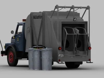 IFA S4000-1 Garbage Truck 3D model
