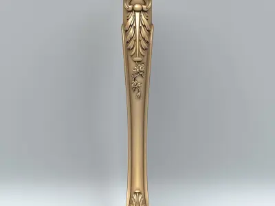 Furniture leg 014 3D model