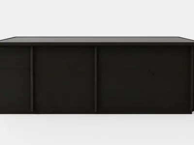 Sauna Black Low-poly 3D model