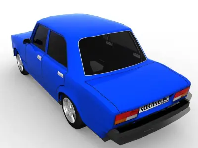 lada 2107 Low-poly 3D model