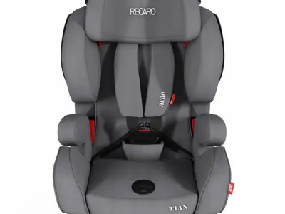 Recaro Baby Car seat Low-poly 3D model