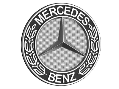 Mercedes logo 05 3D print model