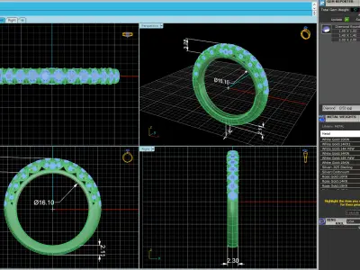 Engagemen Ring WB 3D print model