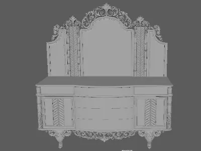 dresser with mirror 3D model