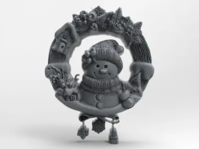 christmas iglooman decor  3D print model