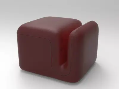 Copy Pouf Low-poly 3D model