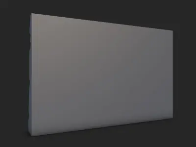 Dark Damp Stone Wall Prop 3D model