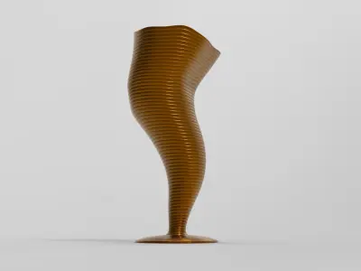 Tornado Vase 3D model