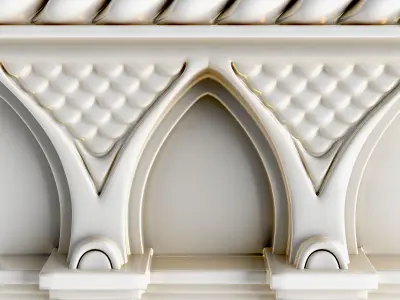 Cornice In Oriental Style 3D model