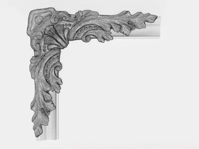 Golden Bars and Skirting 3D model