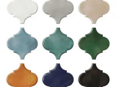 Arabesques Majolica Tile 3D model