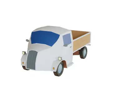 Truck toy Free low-poly 3D model