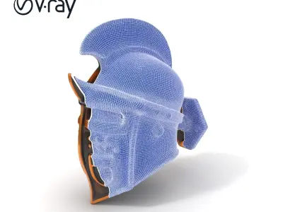 Roman Gladiator Helmet D Model Pack Low-poly 3D model