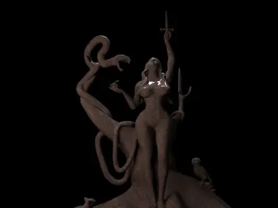 Lilith Low-poly 3D model