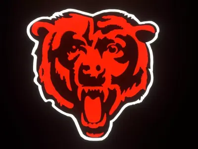 Bears Chicago Bears head 3D model