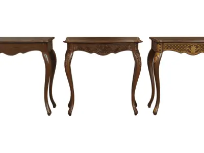  Classic side table 800 Low-poly 3D model