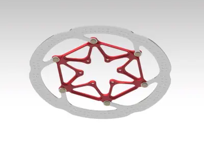 Disc brake mountain bike 180 mm Free 3D model