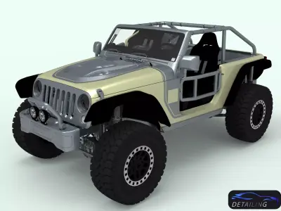 Jeep Wrangler for 3d printing 3D model