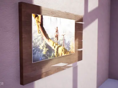 Low Poly TV Panel ArchViz - Game Ready Low-poly 3D model