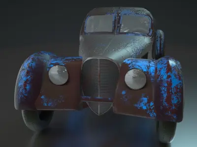 Bugatti type 57  special edited 3D model