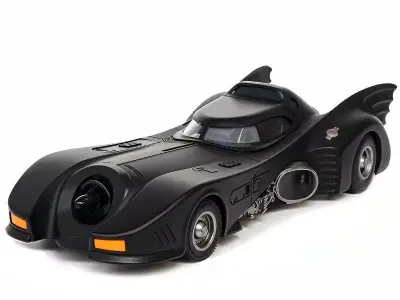 Real professional black Batman car 3D print model