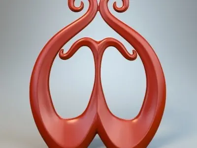 Abstract Figure m018 P 3D print model