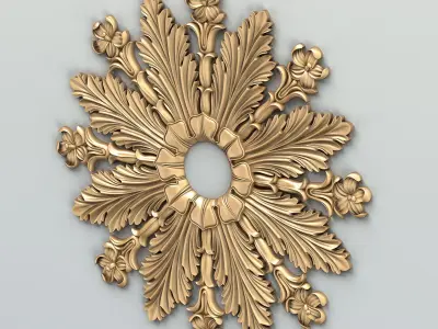 Round rosette 030 3D model