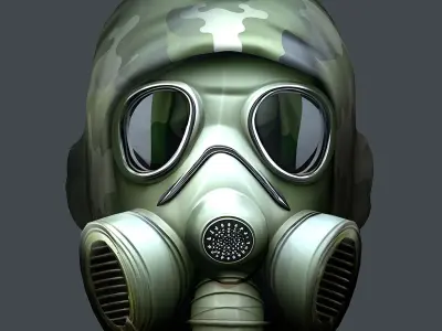 Helmet 3d model military combat Military Low-poly  Low-poly 3D model 15