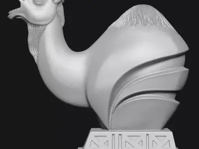 camel 3D print model