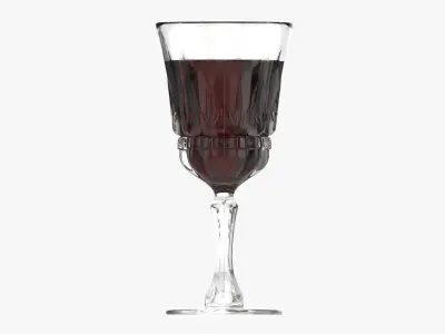 Glass goblet 04 3D model