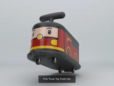 Kids Toy Push Car Collection 3D Model Pack