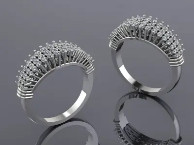 Jewelry Ring Gold 3D print model