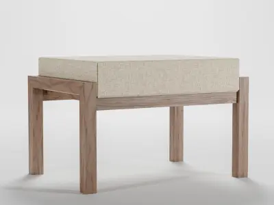 Homme ottomans Low-poly 3D model