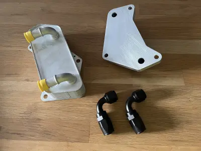 DQ250 oil cooler adapter Transmission Upgrade 3D print model