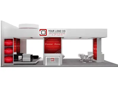 Booth Exhibition Stand a536b 3D model