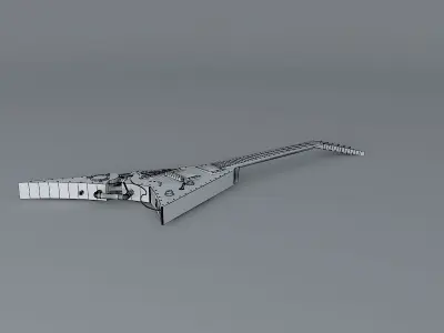 The VILLANIZER guitar Free 3D model