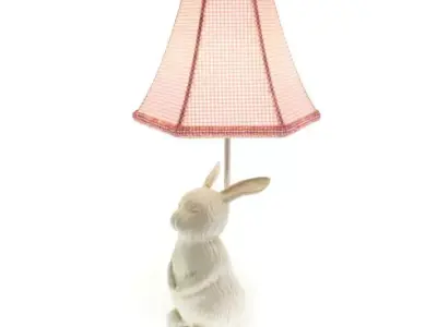 Rabbit Statue Lamp 3D model