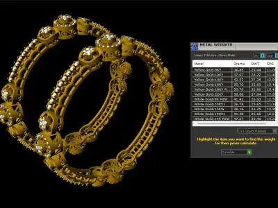 Diamond BANGLE Design 3D print model