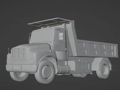 3D Truck Model  Low-poly 3D model