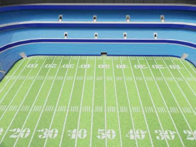 Nfl American Stadium Low-poly 3D model