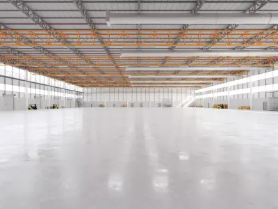 Industrial Warehouse Interior 19 Low-poly 3D model