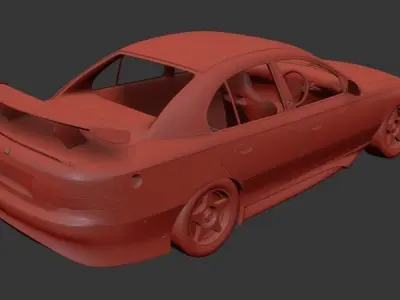 Holden Commodore Mk3 VT sedan Race Car 1997 3D print model