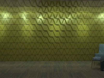 stm-d  wall parametric  model 93 Low-poly 3D model