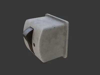 Old Soviet Switch Low-poly 3D model